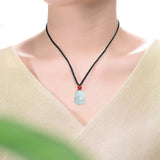 Jadeite A-goods Zodiac Pig Pendant Ice Jade Necklace Charms Jewelry