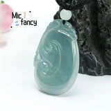 Natural Jadeite Water Ruyi Pendant Men Women Jewelry Holiday Gift
