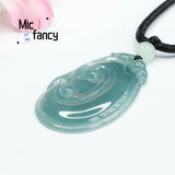 Natural Jadeite Water Ruyi Pendant Men Women Jewelry Holiday Gift
