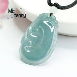 Natural Jadeite Water Ruyi Pendant Men Women Jewelry Holiday Gift