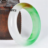 Natural Jadeite Bracelet Charms Retro Jade Bangle Fine Jewelry