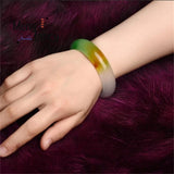 Natural Jadeite Bracelet Charms Retro Jade Bangle Fine Jewelry