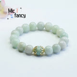 Jadeite Bracelet Ethnic Style Men Women Charms Jewelry