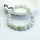 Jadeite Bracelet Ethnic Style Men Women Charms Jewelry