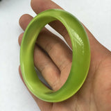 Natural Jadeite Hand Carved Round Jade Bracelet Women's Jade Bracelet