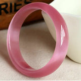 Natural Jadeite Hand Carved Round Jade Bracelet Women's Jade Bracelet