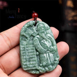 Jadeite God Of Wealth Pendant Charms Jade Jewelry Engraver Amulet Mascots