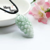 Jadeite Grape Pendant Charms Fine Jewelry Amulets Mascots Men Women Necklace