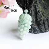 Jadeite Grape Pendant Charms Fine Jewelry Amulets Mascots Men Women Necklace