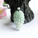 Jadeite Grape Pendant Charms Fine Jewelry Amulets Mascots Men Women Necklace