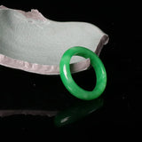 Natural Jadeite Hand Carved Jade Ring Boutique Healing Jewelry Men Women