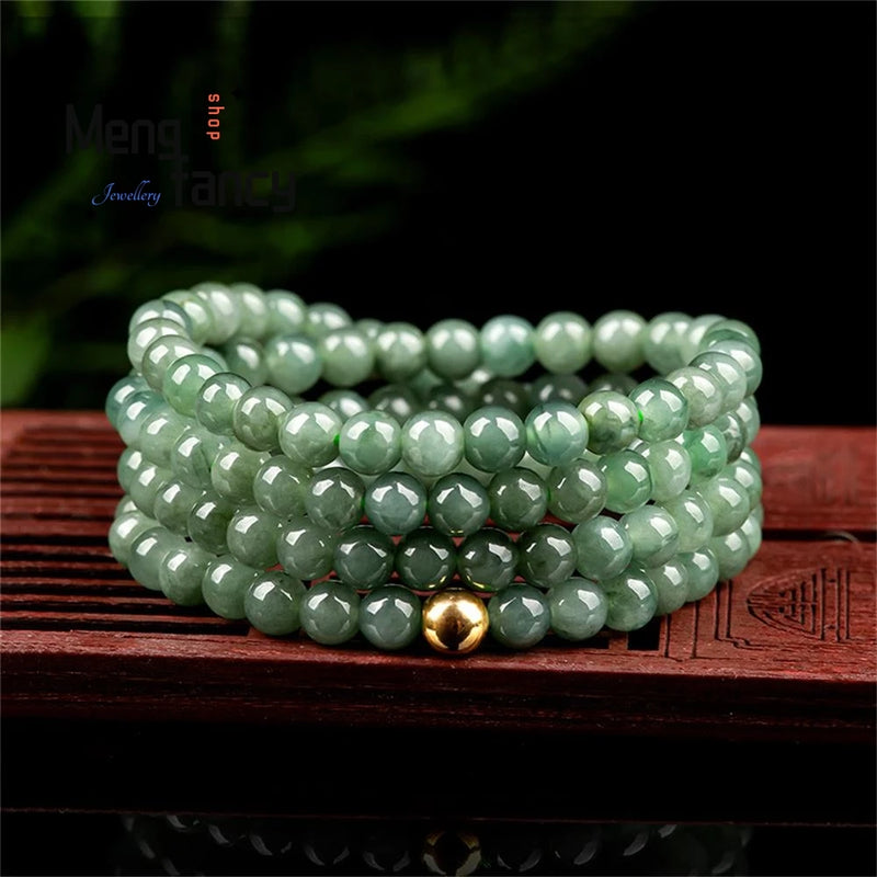 Jadeite Ice Bracelet Retro Fine Jewelry Couple Charms Men Women Bangle