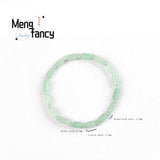 Natural Jadeite Ice Fortune Beads Bracelet Retro Jewelry Couple Charms