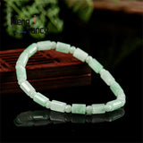 Natural Jadeite Ice Fortune Beads Bracelet Retro Jewelry Couple Charms