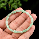 Natural Jadeite Ice Fortune Beads Bracelet Retro Jewelry Couple Charms