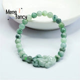 Natural Jadeite Pixiu Bracelet Charms Retro Personalized Jewelry