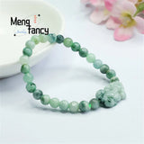 Natural Jadeite Pixiu Bracelet Charms Retro Personalized Jewelry
