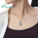 Jadeite Round Bead Jade Transit Bead Lady Pendant Myanmar Jade Necklace