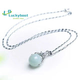 Jadeite Round Bead Jade Transit Bead Lady Pendant Myanmar Jade Necklace