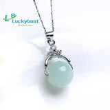 Jadeite Round Bead Jade Transit Bead Lady Pendant Myanmar Jade Necklace