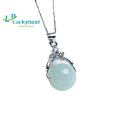 Jadeite Round Bead Jade Transit Bead Lady Pendant Myanmar Jade Necklace