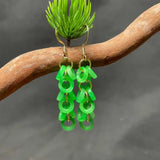 18k Jadeite Jade Ring Earrings Grapes Gift DIY Freshwater