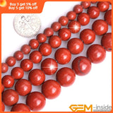 Natural Jaspers Big Hole Round Loose Beads Jewelry Making 15 inch Strand