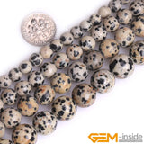 Natural Jaspers Big Hole Round Loose Beads Jewelry Making 15 inch Strand