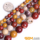 Natural Jaspers Big Hole Round Loose Beads Jewelry Making 15 inch Strand