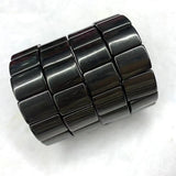 Jet Stone Beads Bracelet Gemstone Bangle Jewelry Gift