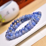 Crystal Quartz Aventurine Round Beads Bracelet for Men and Women