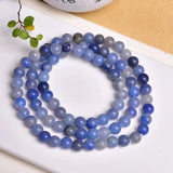 Crystal Quartz Aventurine Round Beads Bracelet for Men and Women