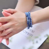 Crystal Quartz Aventurine Round Beads Bracelet for Men and Women