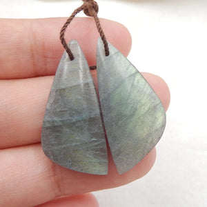 Labradorite Earring Beads, Natural Jewelry Accessories, Birthday Gift