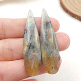 Labradorite Earring Beads Natural Jewelry Birthday Gift