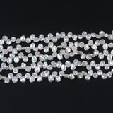 8-9mm Thick Petal Shape Peach Keshi Pearl High Charm Beads
