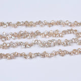 8-9mm Thick Petal Shape Peach Keshi Pearl High Charm Beads