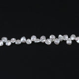 8-9mm Thick Petal Shape Peach Keshi Pearl High Charm Beads