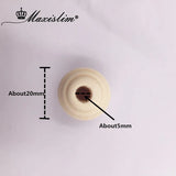 Natural Kids Toys 20mmx20mm Wooden Beads Unfinished Screw Whorl Wave Wood Beads