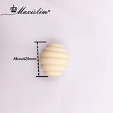 Natural Kids Toys 20mmx20mm Wooden Beads Unfinished Screw Whorl Wave Wood Beads