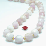 Natural Kunzite Purple Pink Faceted Double Terminated Point Loose Beads