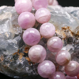 Natural Kunzite Stone Beads Bangle Bracelet for Women