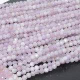 Natural Kunzite Faceted Round Beads 6mm