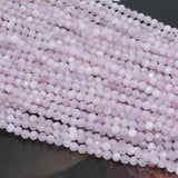 Natural Kunzite Faceted Round Beads 6mm