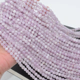 Natural Kunzite Faceted Round Beads 6mm