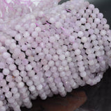 Natural Kunzite Faceted Round Beads 6mm