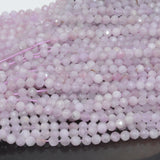 Natural Kunzite Faceted Round Beads 6mm