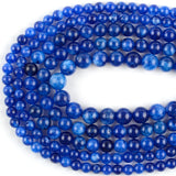 Natural Kyanite Jades Stone Beads Round Spacer Beads for Jewelry Making