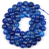 Natural Kyanite Jades Stone Beads Round Spacer Beads for Jewelry Making