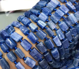 Natural Kyanite Ore Stone Bead for Jewelry Making Irregular Column Shape